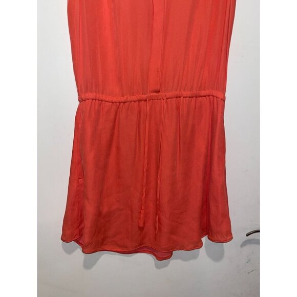 Babaton Aritzia Coral Sleeveless Silk Mini Dress XS Lightweight & Elegant - Picture 3 of 9